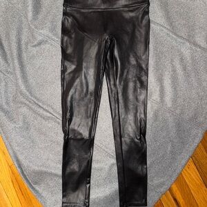 SPANX Shiny Black Leggings